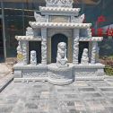宜宾芝麻白中国黑石材套墓 花岗岩墓碑