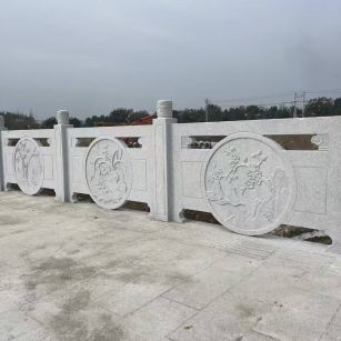 宜宾芝麻白河道栏杆 石材栏杆