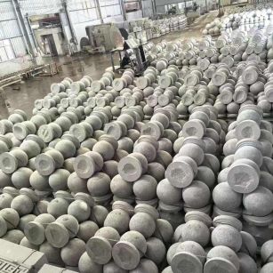 宜宾芝麻白圆球 石球 挡车球