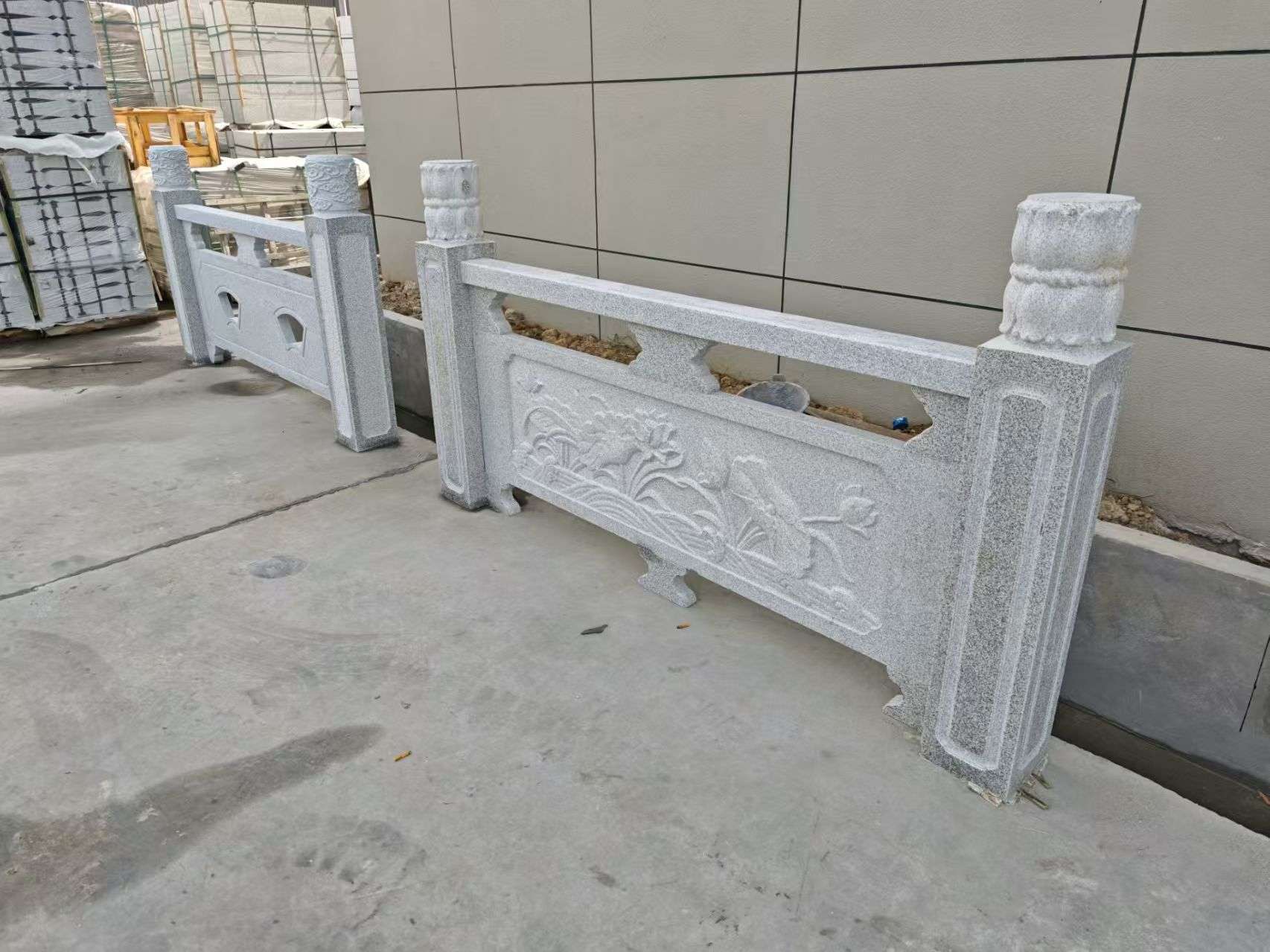 宜宾芝麻白河道栏杆 石材栏杆